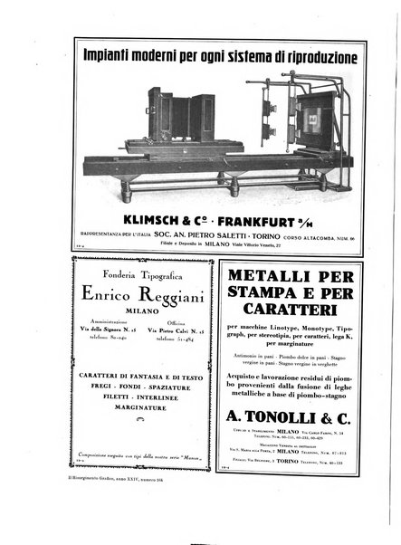 Il risorgimento grafico rivista tecnica mensile di saggi grafici e scritti tecnici