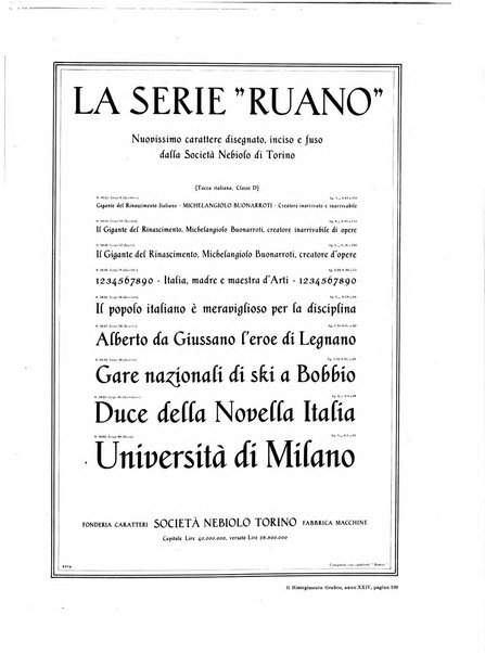 Il risorgimento grafico rivista tecnica mensile di saggi grafici e scritti tecnici