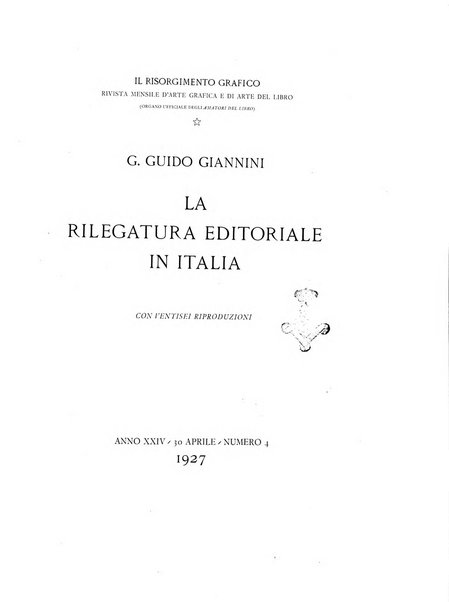 Il risorgimento grafico rivista tecnica mensile di saggi grafici e scritti tecnici