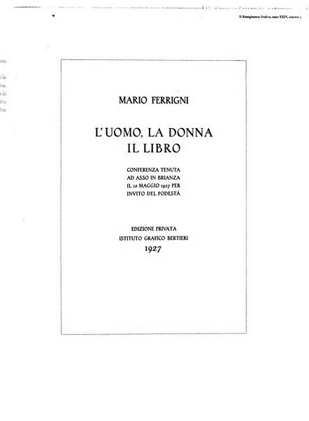 Il risorgimento grafico rivista tecnica mensile di saggi grafici e scritti tecnici