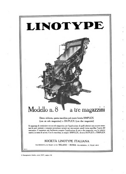 Il risorgimento grafico rivista tecnica mensile di saggi grafici e scritti tecnici