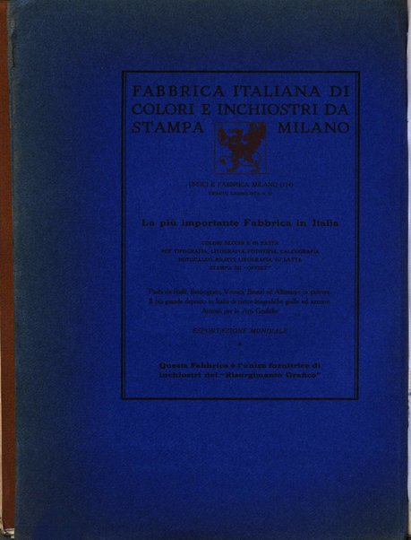 Il risorgimento grafico rivista tecnica mensile di saggi grafici e scritti tecnici