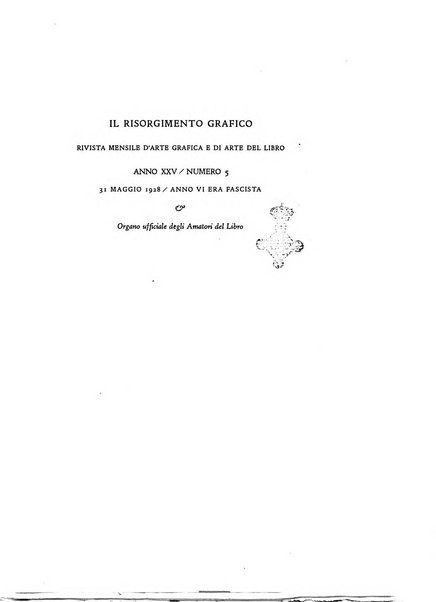 Il risorgimento grafico rivista tecnica mensile di saggi grafici e scritti tecnici