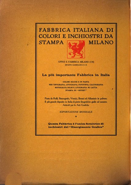 Il risorgimento grafico rivista tecnica mensile di saggi grafici e scritti tecnici