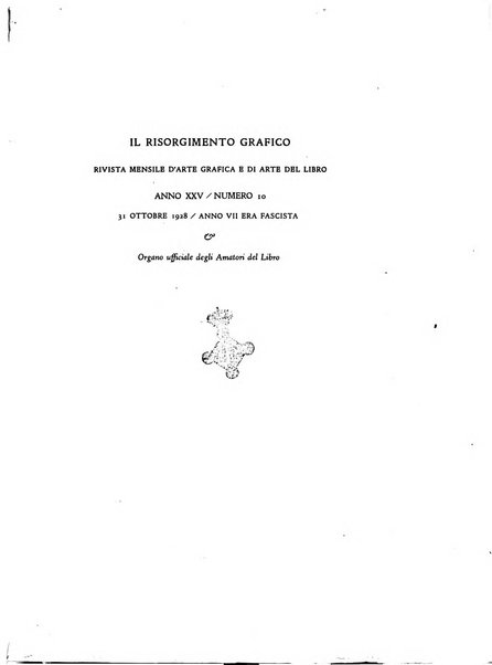 Il risorgimento grafico rivista tecnica mensile di saggi grafici e scritti tecnici