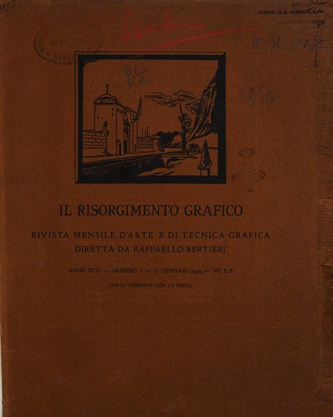 Il risorgimento grafico rivista tecnica mensile di saggi grafici e scritti tecnici