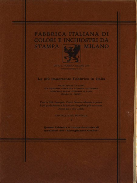 Il risorgimento grafico rivista tecnica mensile di saggi grafici e scritti tecnici