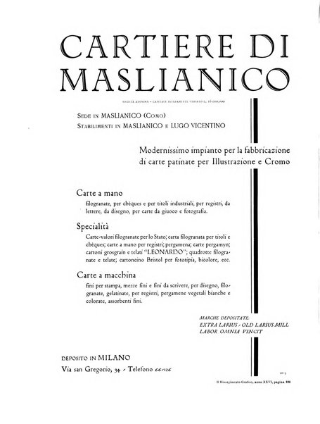 Il risorgimento grafico rivista tecnica mensile di saggi grafici e scritti tecnici