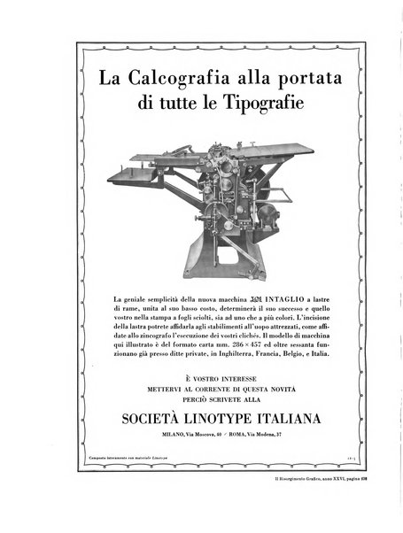 Il risorgimento grafico rivista tecnica mensile di saggi grafici e scritti tecnici