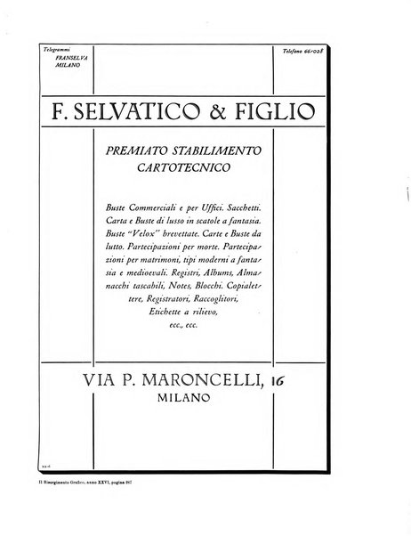 Il risorgimento grafico rivista tecnica mensile di saggi grafici e scritti tecnici