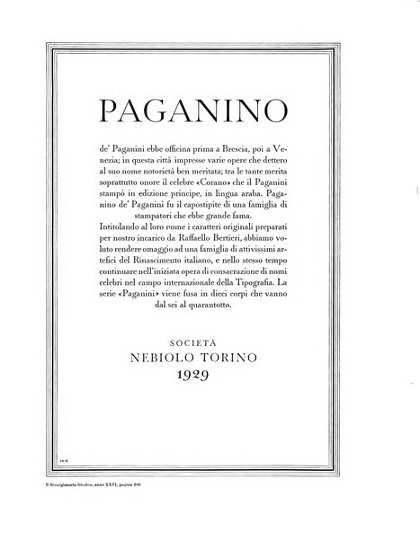 Il risorgimento grafico rivista tecnica mensile di saggi grafici e scritti tecnici