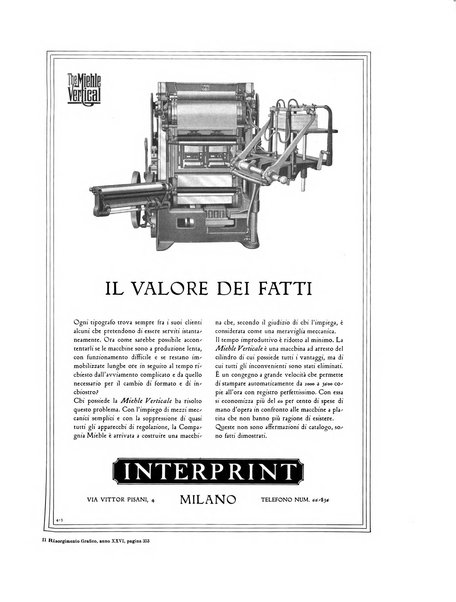 Il risorgimento grafico rivista tecnica mensile di saggi grafici e scritti tecnici