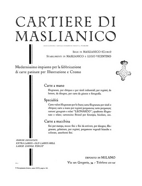 Il risorgimento grafico rivista tecnica mensile di saggi grafici e scritti tecnici