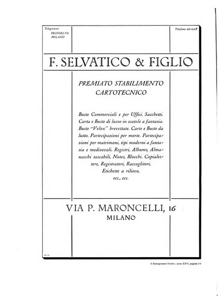 Il risorgimento grafico rivista tecnica mensile di saggi grafici e scritti tecnici