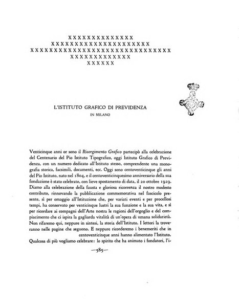 Il risorgimento grafico rivista tecnica mensile di saggi grafici e scritti tecnici