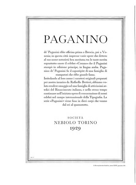 Il risorgimento grafico rivista tecnica mensile di saggi grafici e scritti tecnici