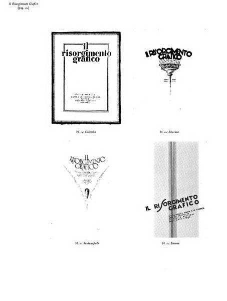 Il risorgimento grafico rivista tecnica mensile di saggi grafici e scritti tecnici