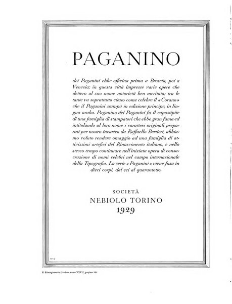 Il risorgimento grafico rivista tecnica mensile di saggi grafici e scritti tecnici