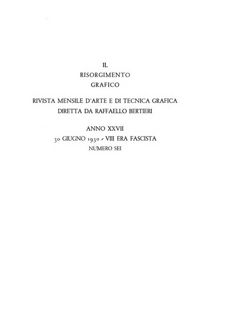 Il risorgimento grafico rivista tecnica mensile di saggi grafici e scritti tecnici