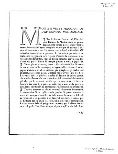 Il risorgimento grafico rivista tecnica mensile di saggi grafici e scritti tecnici