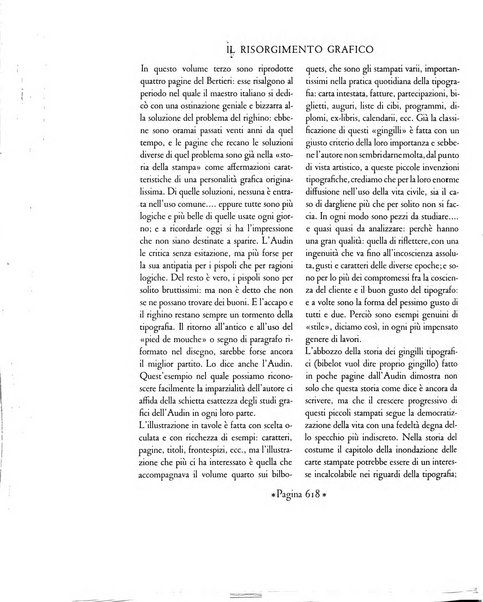 Il risorgimento grafico rivista tecnica mensile di saggi grafici e scritti tecnici