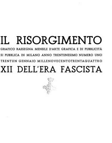 Il risorgimento grafico rivista tecnica mensile di saggi grafici e scritti tecnici