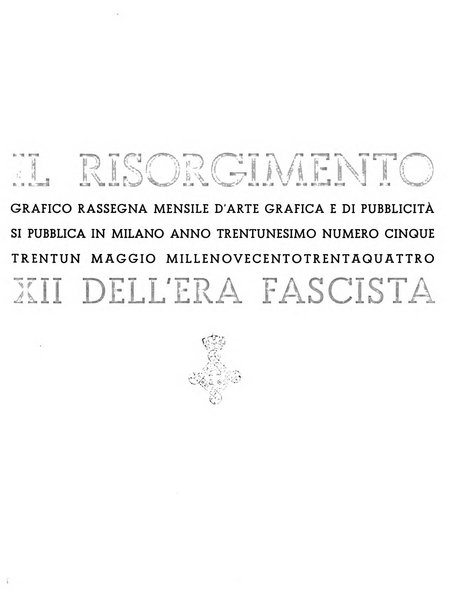 Il risorgimento grafico rivista tecnica mensile di saggi grafici e scritti tecnici