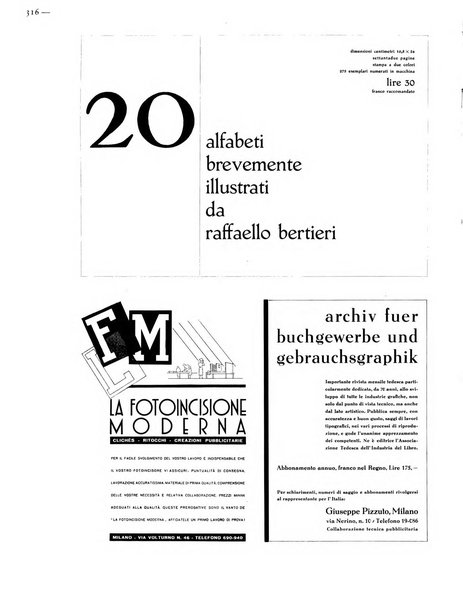 Il risorgimento grafico rivista tecnica mensile di saggi grafici e scritti tecnici