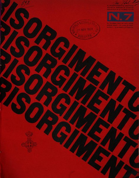 Il risorgimento grafico rivista tecnica mensile di saggi grafici e scritti tecnici