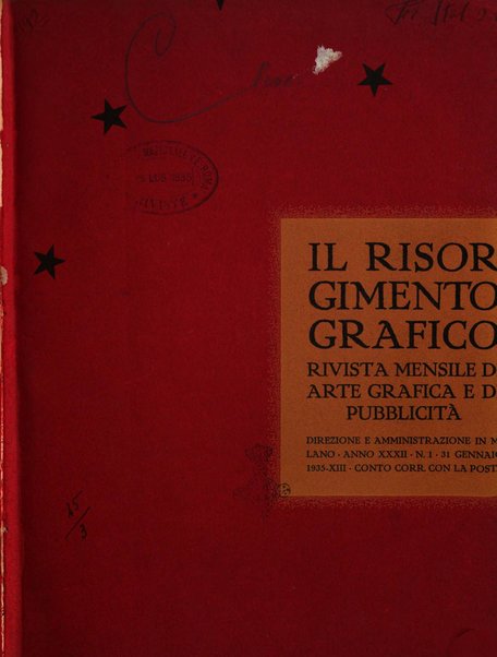 Il risorgimento grafico rivista tecnica mensile di saggi grafici e scritti tecnici