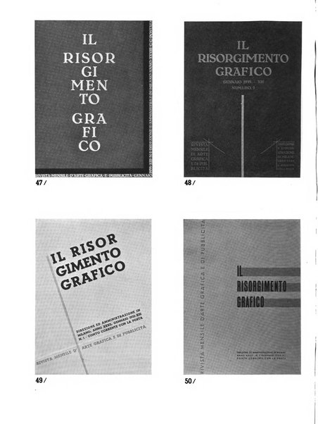 Il risorgimento grafico rivista tecnica mensile di saggi grafici e scritti tecnici