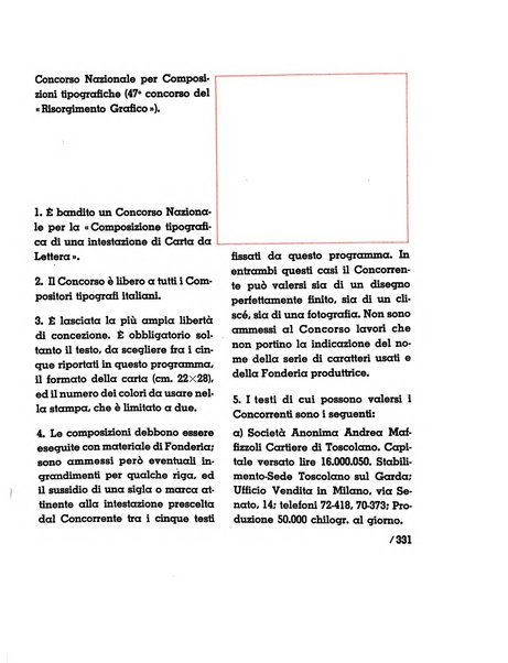 Il risorgimento grafico rivista tecnica mensile di saggi grafici e scritti tecnici