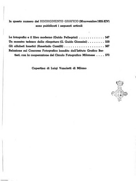 Il risorgimento grafico rivista tecnica mensile di saggi grafici e scritti tecnici