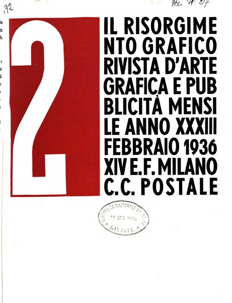 Il risorgimento grafico rivista tecnica mensile di saggi grafici e scritti tecnici