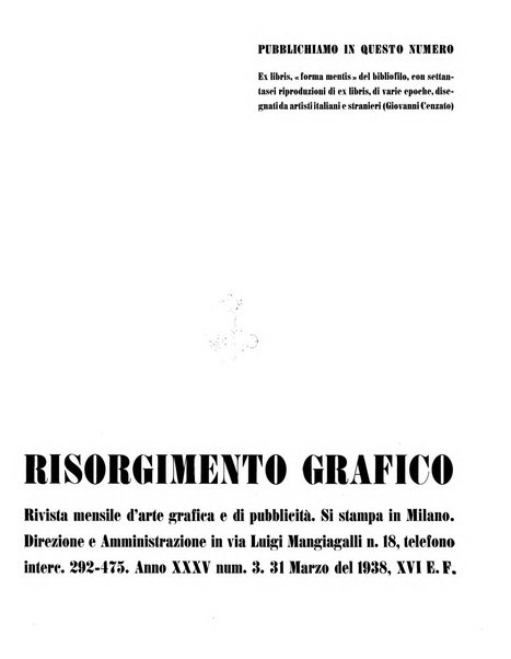 Il risorgimento grafico rivista tecnica mensile di saggi grafici e scritti tecnici