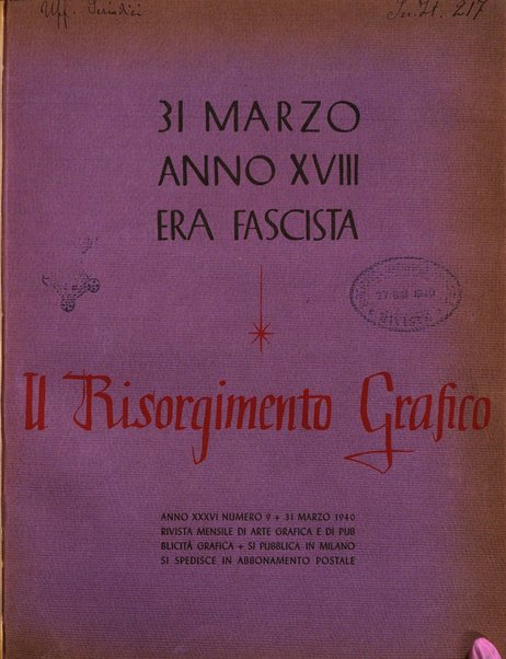 Il risorgimento grafico rivista tecnica mensile di saggi grafici e scritti tecnici