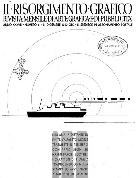 Il risorgimento grafico rivista tecnica mensile di saggi grafici e scritti tecnici