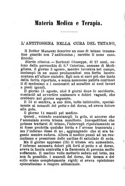 La rivista annuale della stampa medico-chirurgica e delle cliniche italiane ed estere