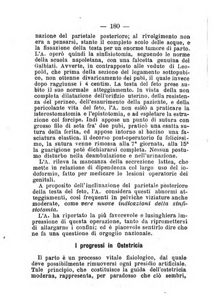 La rivista annuale della stampa medico-chirurgica e delle cliniche italiane ed estere