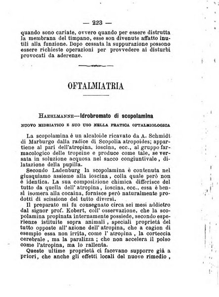 La rivista annuale della stampa medico-chirurgica e delle cliniche italiane ed estere