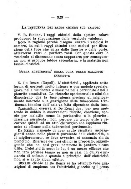 La rivista annuale della stampa medico-chirurgica e delle cliniche italiane ed estere