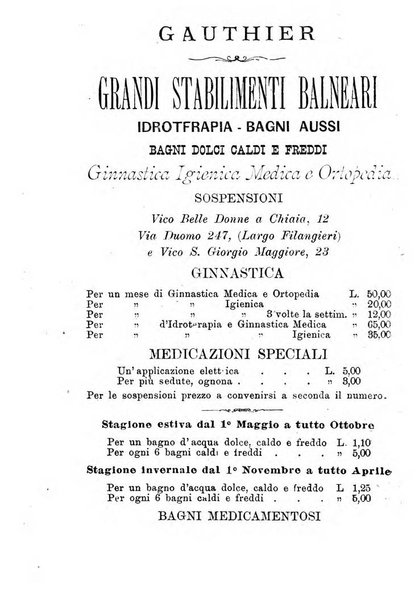 La rivista annuale della stampa medico-chirurgica e delle cliniche italiane ed estere