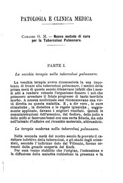 La rivista annuale della stampa medico-chirurgica e delle cliniche italiane ed estere