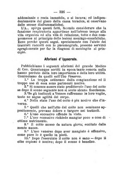 La rivista annuale della stampa medico-chirurgica e delle cliniche italiane ed estere