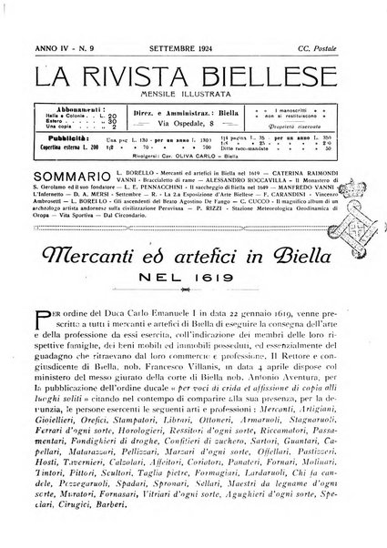 La rivista biellese mensile, illustrata