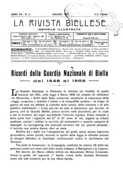 La rivista biellese mensile, illustrata