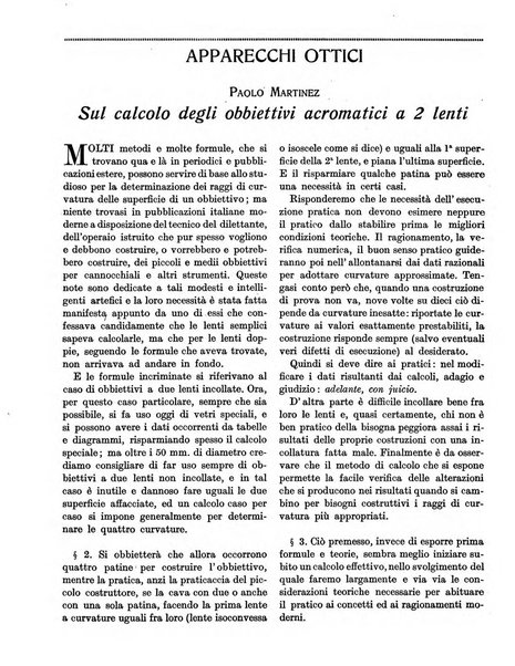 Rivista d'ottica e meccanica di precisione