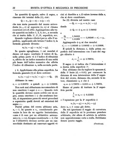 Rivista d'ottica e meccanica di precisione