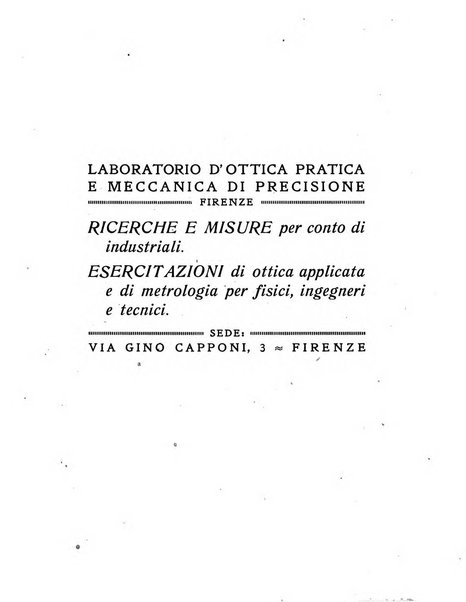 Rivista d'ottica e meccanica di precisione