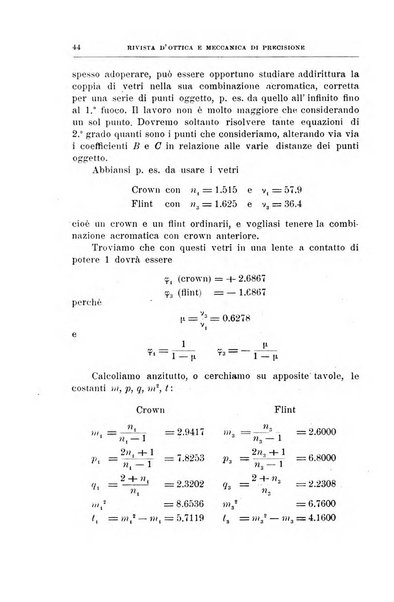 Rivista d'ottica e meccanica di precisione